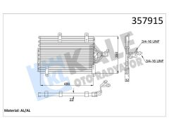 KONDENSER ALFA ROMEO 145-146-155-FIAT BARCHETTA-COUPE-TEMPRA-TIPO-LANCIA DEDRA-DELTA 2 AL/MKNK-KALE 357915-46531411-46735394-60810250-60811595
