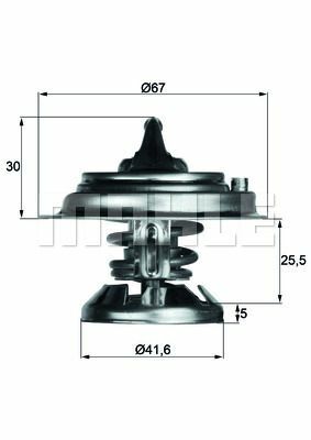 TERMOSTAT 85 C MERCEDES OM601 OM602 OM603 OM605 OM611 OM612 W124 W201 W210 W460 W461 W463 B901 B904-MAHLE TX29.85D-A6012000015