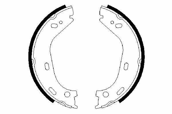 FREN BALATASI ARKA PARK FRENI MERCEDES W116 W126 W123 R107 C107-BOSCH 0986487126-A1164200020