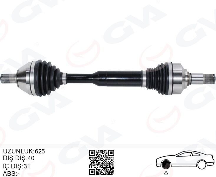 ÖN AKS KOMPLE SOL VOLVO XC60 I 15 17 D4-D3 MANULE 6 VİTES-GVA 4499178-36010064-31325701
