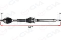 ÖN AKS KOMPLE SAG VOLVO XC60 I 15 17 D3-D4 MANUEL 6 VITES-GVA 4499166-31325702-36010217