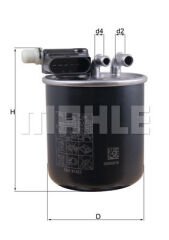 YAKIT FILTRESI MERCEDES OM607 W176 W246 C117 X117 X156-MAHLE KL948-A6070901352