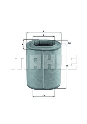 HAVA FILTRESI LAND ROVER M62 B44 VOGUE 4.4 02 05-MAHLE LX1460-PHE000050 13717501239