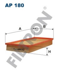 HAVA FİLTRESİ MITSUBISHI CARISMA 1600-VOLVO S40 99-03 V40 99-04 169x343x35-FILTRON AP180-MR127077-30873414-308127109
