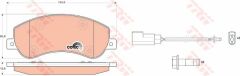 ON FREN BALATASI TRANSIT V348 06 14 A.CEKER 11 / VW AMAROK 2.0TDI 10 FİŞLİ-TRW GDB1724-6C112K021B9A-1371402-2H0698151
