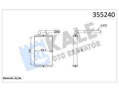 KALORİFER BRAZING CHEVROLET CAPTIVA-OPEL ANTARA KALORİFER-KALE 355240-4803904-96629611
