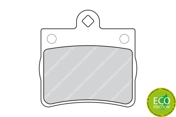 FREN BALATASI ARKA MERCEDES C-CLASS W202 94 00-FERODO FDB1310-A0054201820