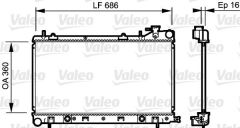 RADYATÖR SUBARU FORESTER 2.5 XT 2005 6.2008-VALEO 735209-45111SA031
