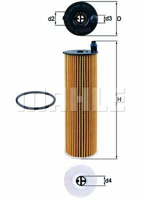 YAG FILTRESI MERCEDES OM654 W205 S205 C205 A205 C257 W213 S213 C238 A238 W222-MAHLE OX823.6D-A6541801100