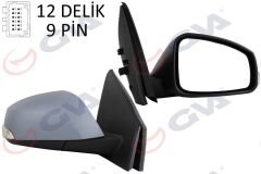 DIŞ DİKİZ AYNASI SAĞ FLUENCE 10 ELEKTRİKLİ ISITMALI SİNYALLİ ASTARLI KONVEKS VM-6141EHPR-GVA-963015796R