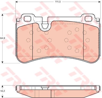 FREN BALATASI ARKA MERCEDES AMG W204 S204 C204 C219 W211 W212 S212 R230-TRW GDB1711-A0044208520