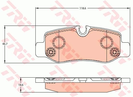 FREN BALATASI ARKA MERCEDES VITO W447 14-TRW GDB2102-A4474200320