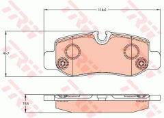 FREN BALATASI ARKA MERCEDES VITO W447 14-TRW GDB2102-A4474200320