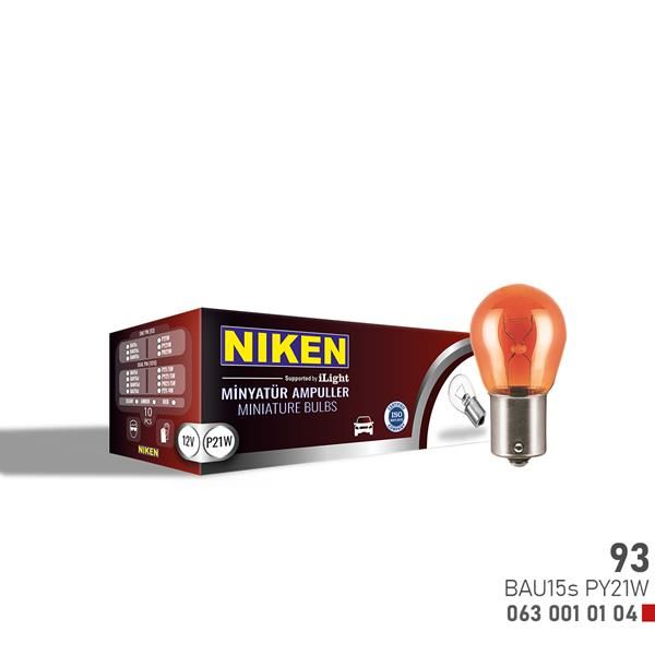 NIKEN 93 AMPULYAKIN TIR. BAU15s PY21W AMB 10LU-NIKEN 0630010104