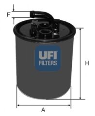 YAKIT FILTRESI MERCEDES OM668 OM611 W168 W414 W638 B901 B905-UFI 2441600-A6680920101