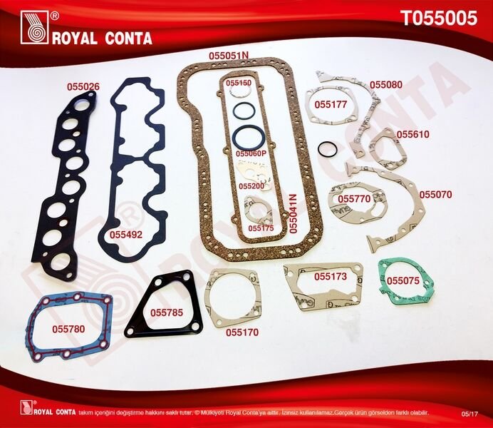 MOTOR TAKIM CONTASI YARIM SKC SİZ TEMPRA 1.6 TK-ROYAL T055005