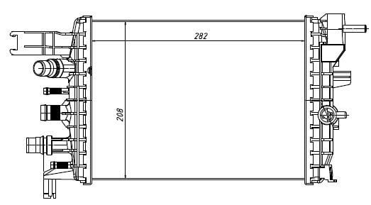 TURBO RADYATÖRÜ BRAZİNG CLIO V DUSTER 20 DUSTER 20-ORIS-214106421R