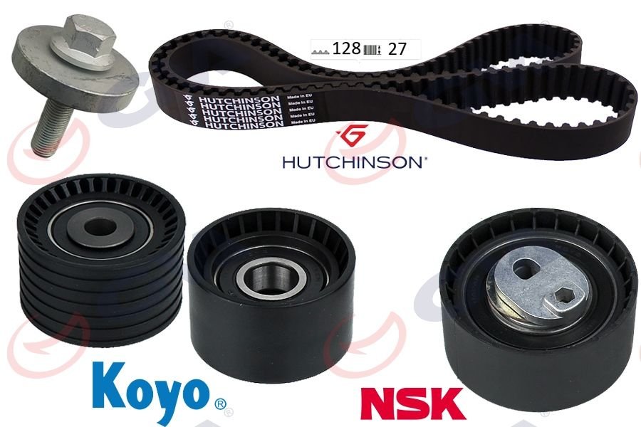 EKSANTRİK GERGİ KİTİ 128x270 LAGUNA 98-01 -MEGANE 99 -SCENIC 00-03 -ESPACE III 1.8-2.0 16V K025507XS-GVA 59T1820H-7701472292-7701473053-7701476674