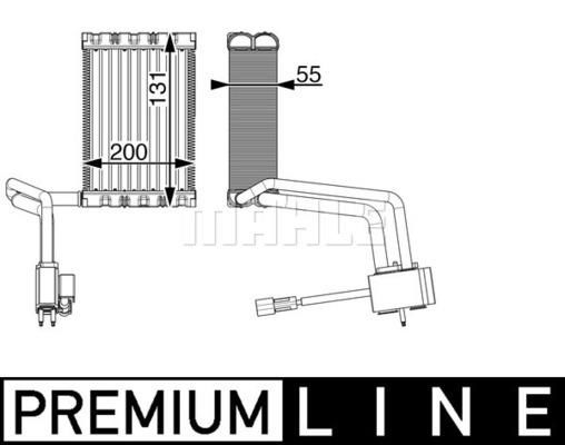 EVAPORATOR RADYATORU BMW G11 G12 PREMIUM LINE-MAHLE AE5000P-64119381014