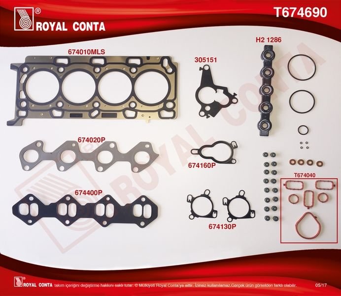 ÜST TAKIM CONTA SKC Lİ SUBAP LASTİKLİ MASTER III 2.3 DCİ 11 MOVANO 2.3 CDTİ 10 M9T-ROYAL T674690-7701479334-7701477452-95516098