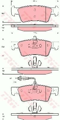 ARKA FREN BALATASI TOUAREG 2.5-TRW GDB1671-7L6698451