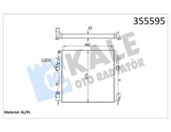 RADYATÖR KNG 1.5DCI-1.2-1.6 16V-1.9DCI AC KLİMASIZ MEK 470x460x27-KALE 355595-7701473785-8200072713-8200209792