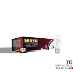 NIKEN T15 MINYATUR AMPUL W16W W2.19x5d 12V 10LU-NIKEN 0630010406
