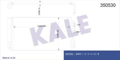 KLIMA RADYATORU BMW F20 F30 F32 F33 F34 F36 i3 F22-KALE 350530-64506804722