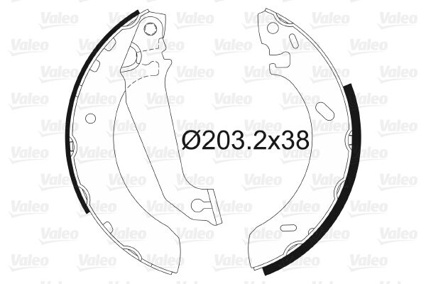 ARKA PABUÇ BALATA ESCORT V-VI 90-95-VALEO 562086-95AB2200BC-6500944-5027752