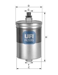 YAKIT FILTRESI MERCEDES M102 M103 M104 W201 W124 W140 C140 R129-UFI 3150500-A0024770601