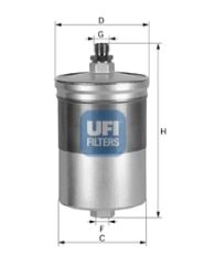 YAKIT FILTRESI MERCEDES M102 M103 M104 W201 W124 W140 C140 R129-UFI 3150500-A0024770601