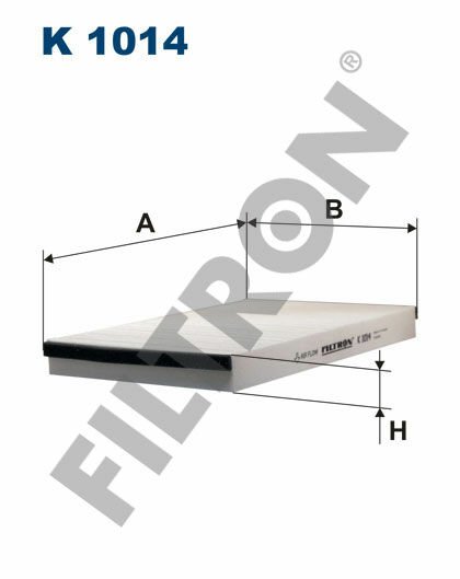 POLEN FİLTRESİ DİKDÖRTGEN ASTRA G 98-04 - ASTRA H 04-14 -ZAFIRA A 98-10 1.4-1.6-1.8-2.0T-16V-FILTRON K1014-1808610-6808606-90520689-13175553