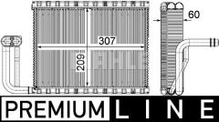 EVAPORATOR BMW F10 F07 F12 F13 F06 F01 PREMIUM LINE-MAHLE AE104000P-64119220752 64119237502 64119383679