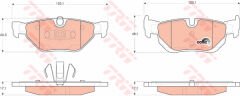 FREN BALATASI ARKA KULAKLI BMW E87 E90 E84-TRW GDB1626-34216774692-34121288891-