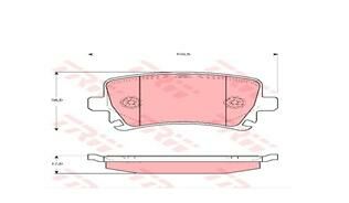ARKA BALATA PASSAT-CC-CADDY-GOLF5-GOLF6-JETTA-A3-A6-LEON-OCTAVIA-SUPERB 04 GDB1622-TRW GDB1622-3C0698451D-1K0698451G-4F0698451D