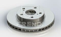 ÖN FREN AYNASI TOYOTA HILUX 2.5 06- 275x28x5DL HAVALI-FRENDI 34482-435120K120