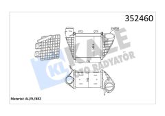 İNTERCOOLER VOLKSWAGEN GOLF III-GOLF IV-VENTO 1.9 TDI 93 97-KALE 352460-1H0145805A-1H0145805B-1H0145805