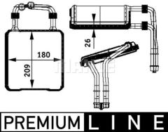 KALORIFER RADYATORU MERCEDES X218 C219 C218 W211-MAHLE AH78000P-A2118300361
