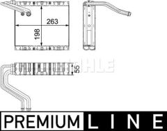 EVAPORATÖR DISCOVERY SPORT L550 FREELANDER 2 L359 RANGE ROVER EVOQUE L538 PREMIUM LINE-MAHLE-LR004007-LR009797-LR070870-LR097253