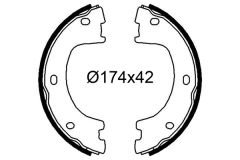 FREN BALATASI ARKA PARK FRENI MERCEDES SPRINTER B906 . VW CRAFTER 30-35-50 CIFT TEKER-VALEO 564258-A9064200420-2E0698525A