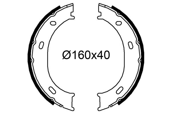FREN BALATASI ARKA PARK FRENI MERCEDES SPRINTER B901 B904 . VW LT 28-35-46-VALEO 564269-A0024205820-2D0698525B