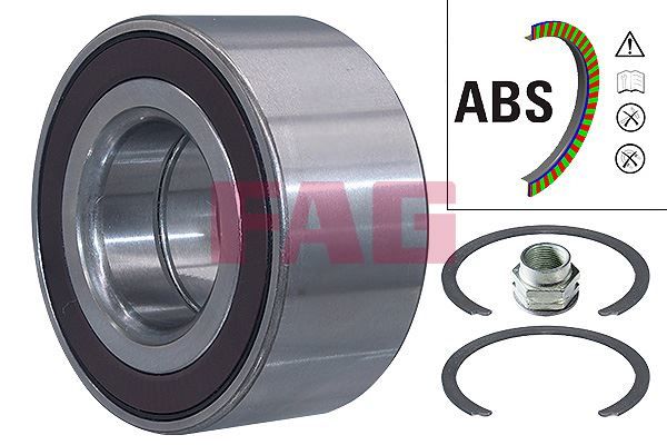 ÖN TEKER RULMANI FIAT FIORINO-IDEA-LINEA-PUNTO OPEL CORSA D ABS Lİ 33x72x35-FAG 713606390-71714459-1603337-71745046