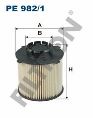 YAKIT FİLTRESİ ASTRA J 10 INSIGNIA 08 MERIVA B 10 ZAFIRA C 12 CRUZE 09-FILTRON PE982.1-5818085-13263262