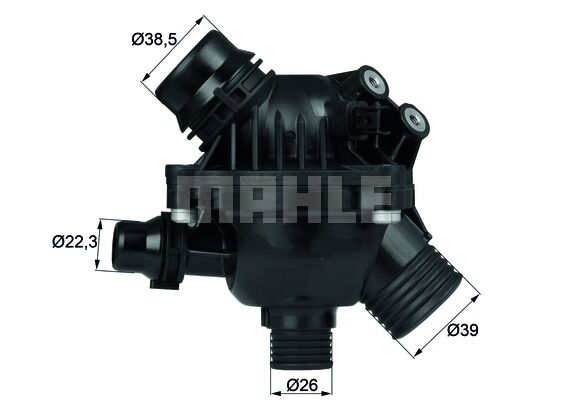 TERMOSTAT BMW E60 E81 E87 E82 E88 E90 E91 E92 E93 N52 N53-MAHLE TM1497-11537544788 11537536655 11537549476