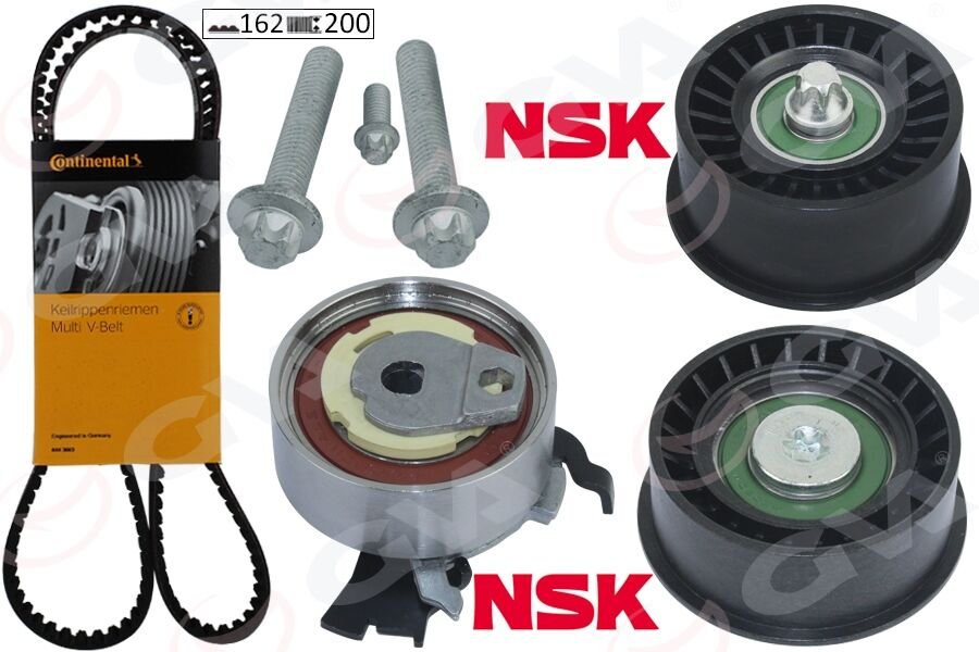 EKSANTRİK GERGİ KİTİ 162x200 ASTRA G-CORSA C-VECTRA C-MERIVA A-ZAFIRA A 1.4-1.6-1.8 16V Z16XE-Z14XE-GVA-95518060-1629094-1606306-95516735