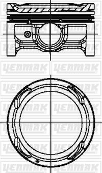PISTON SEGMAN STD ACCENT BLUE/I20 11- 1.4 BENZINLI 72 MM G4LC 6 ILERI-YENMAK 31-04493-000