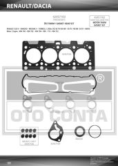 ÜST TAKIM CONTASI KNG-CLIO-MGN II-LOGAN 1.5 DCİ K9K TEFLON KEÇELİ SUBAP LASTİKLİ SKC Lİ-OTOCONTA 42457103-7701473371