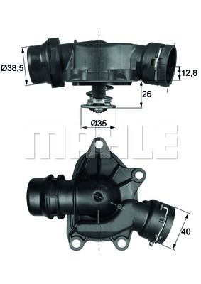 TERMOSTAT 88 BMW E38 E39 M57 D30-MAHLE TI2688-11512247269