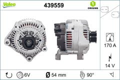 ALTERNATOR SARJ DINAMOSU 14V 170 A BMW S85 M5 E60 04 09 S85 M6 E64 06 10-VALEO 439559-12317836592-12317834160