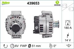 ALTERNATOR 14V 180A MERCEDES W204 C218 W212 W166 X204 W639 B906-VALEO 439653-A0131546802